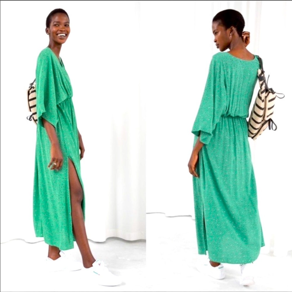 & Other Stories Kaftan green dress size 6